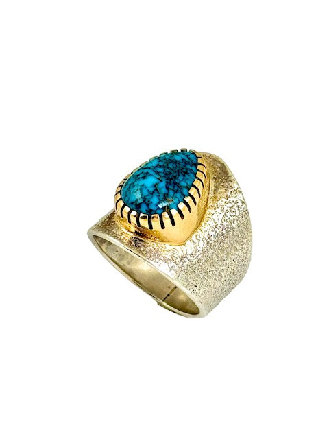 Sonwai Sterling Silver Turquoise Ring