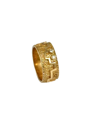 SOLD Ric Charlie 18K Gold Women's Ring With Diamonds