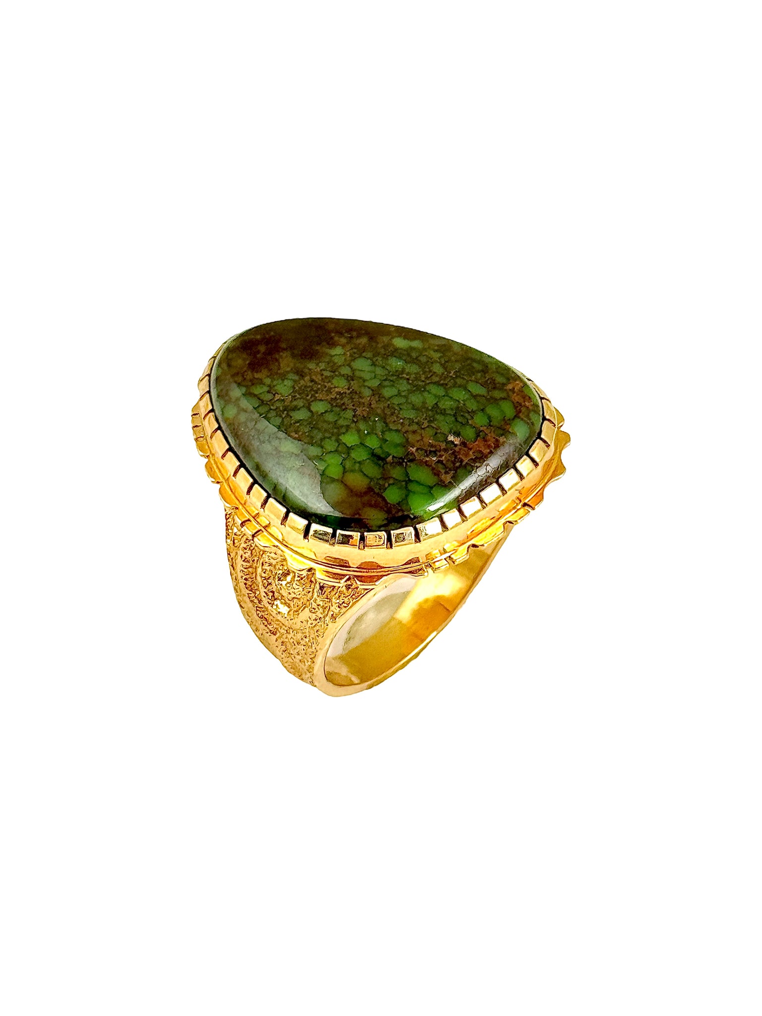 Ric Charlie Gold Turquoise Ring
