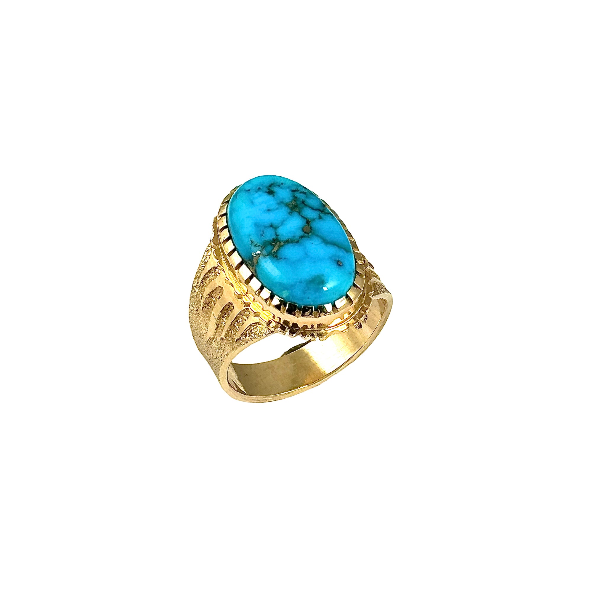 SOLD Ric Charlie Gold Turquoise Ring