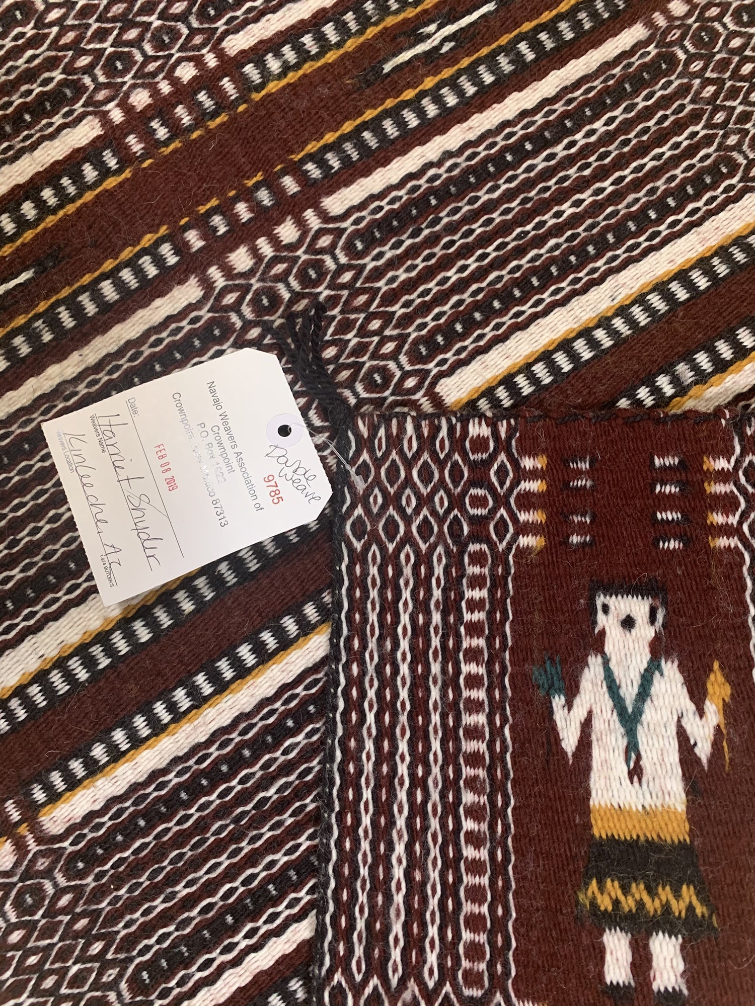 Navajo Rug - Pictorial Yei Double Weave