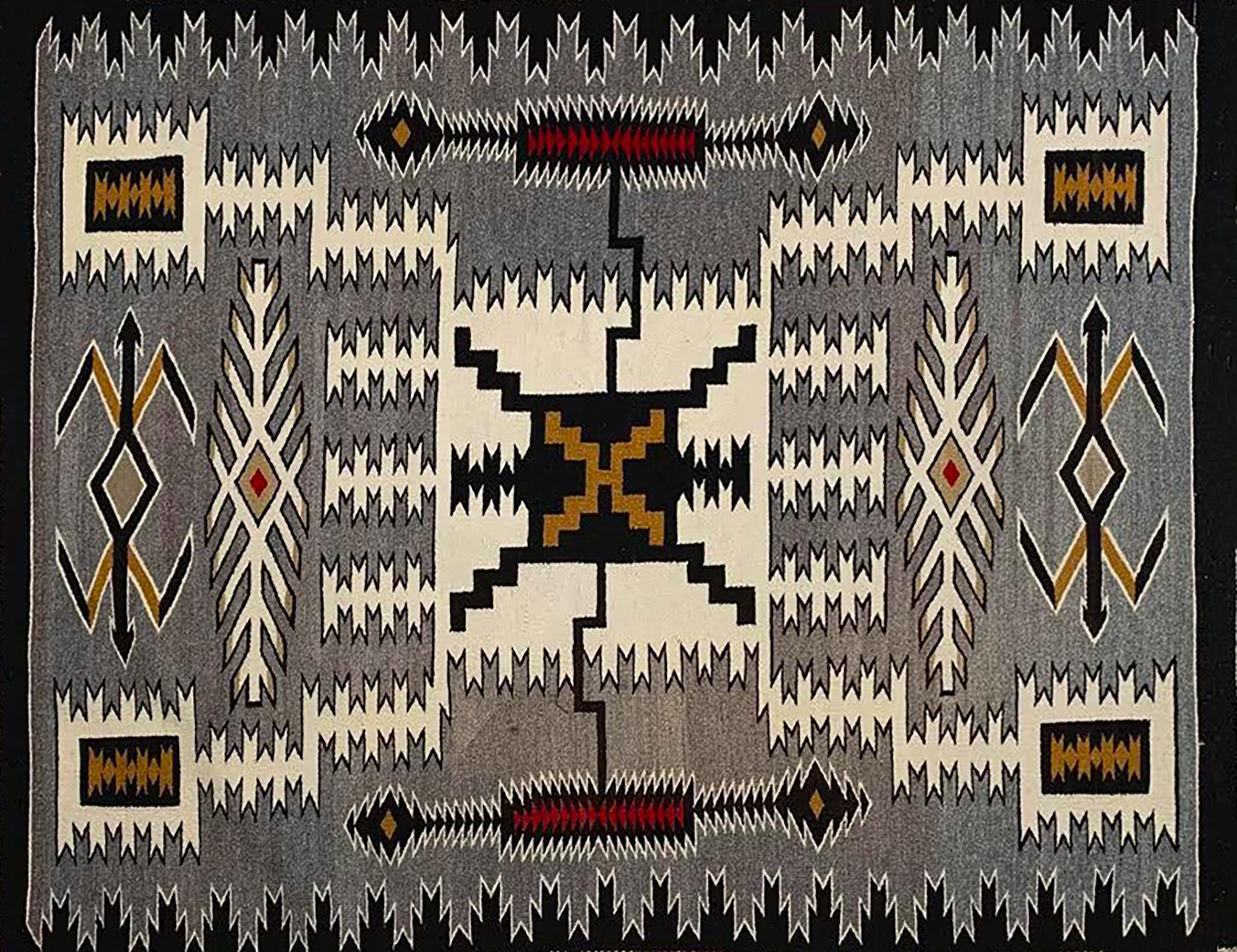 Vintage Navajo Rug - Storm Pattern