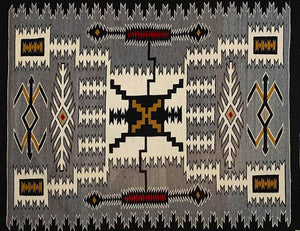 Vintage Navajo Rug - Storm Pattern