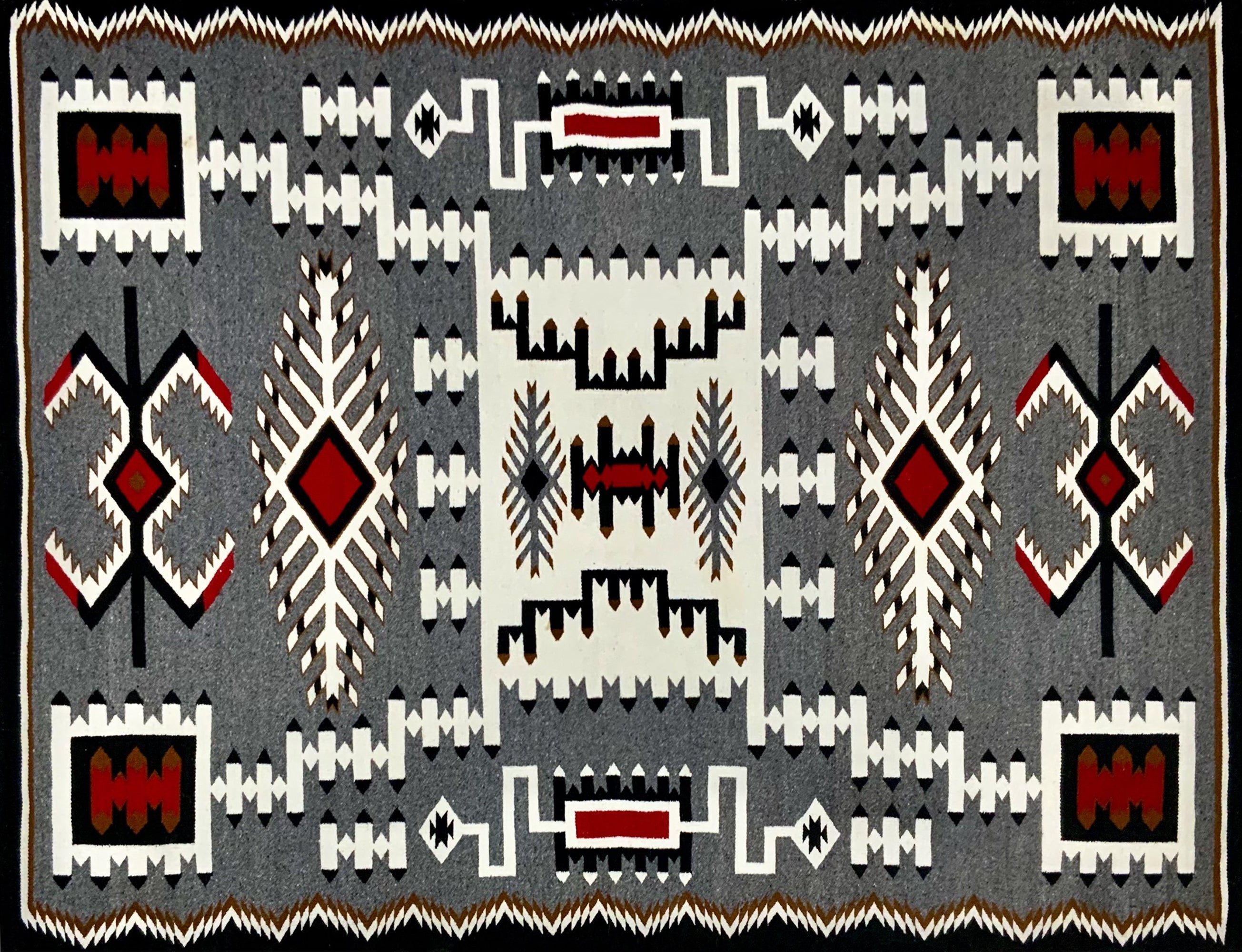 Vintage Navajo Rug - Storm Pattern – Ric Charlie Jewelry