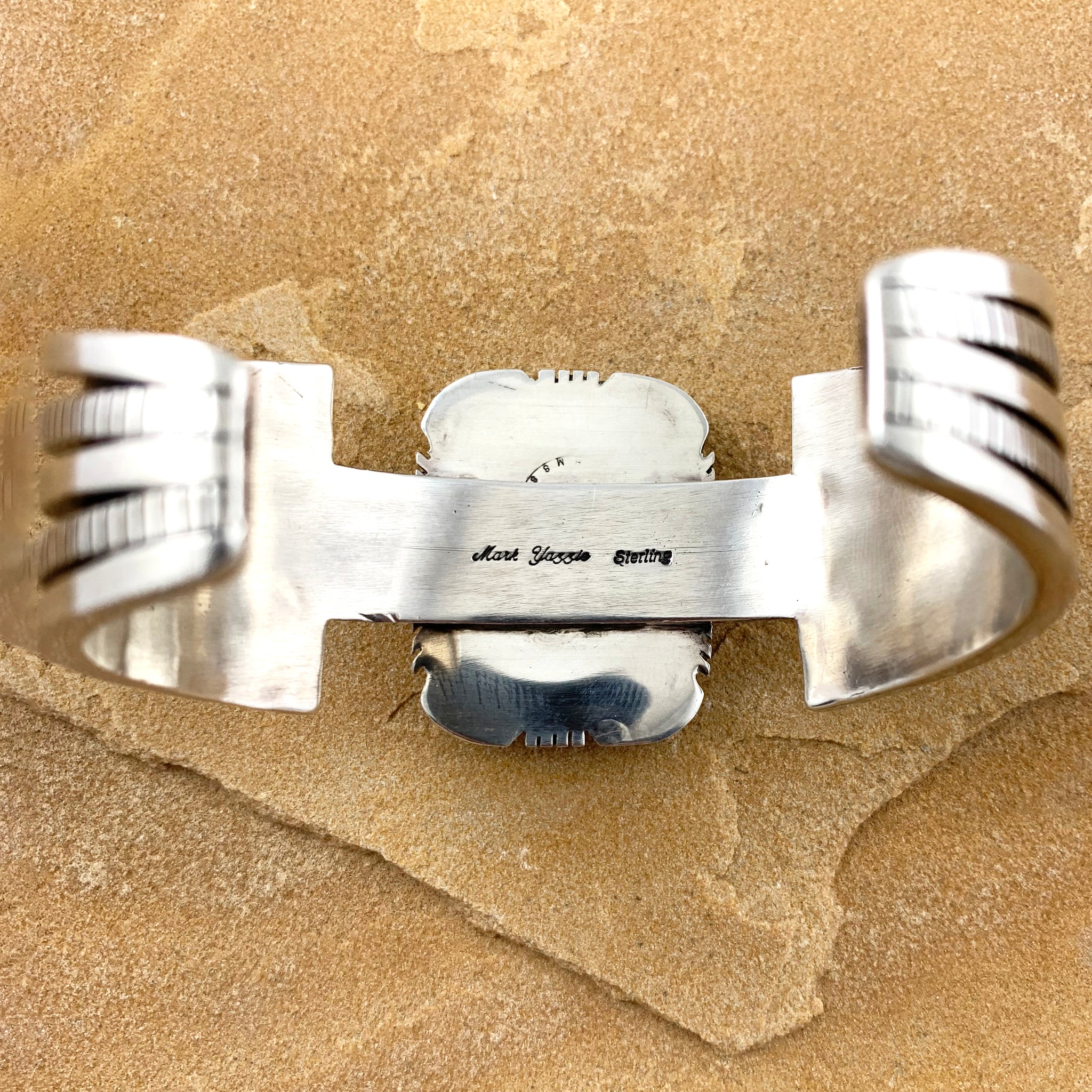 Mark Yazzie Contemporary Rail Turquoise Bracelet