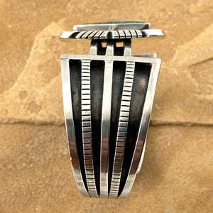 Mark Yazzie Contemporary Rail Turquoise Bracelet