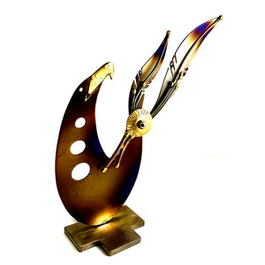 Lorenzo Hogue - Original "Falling Star" Eagle Sculpture