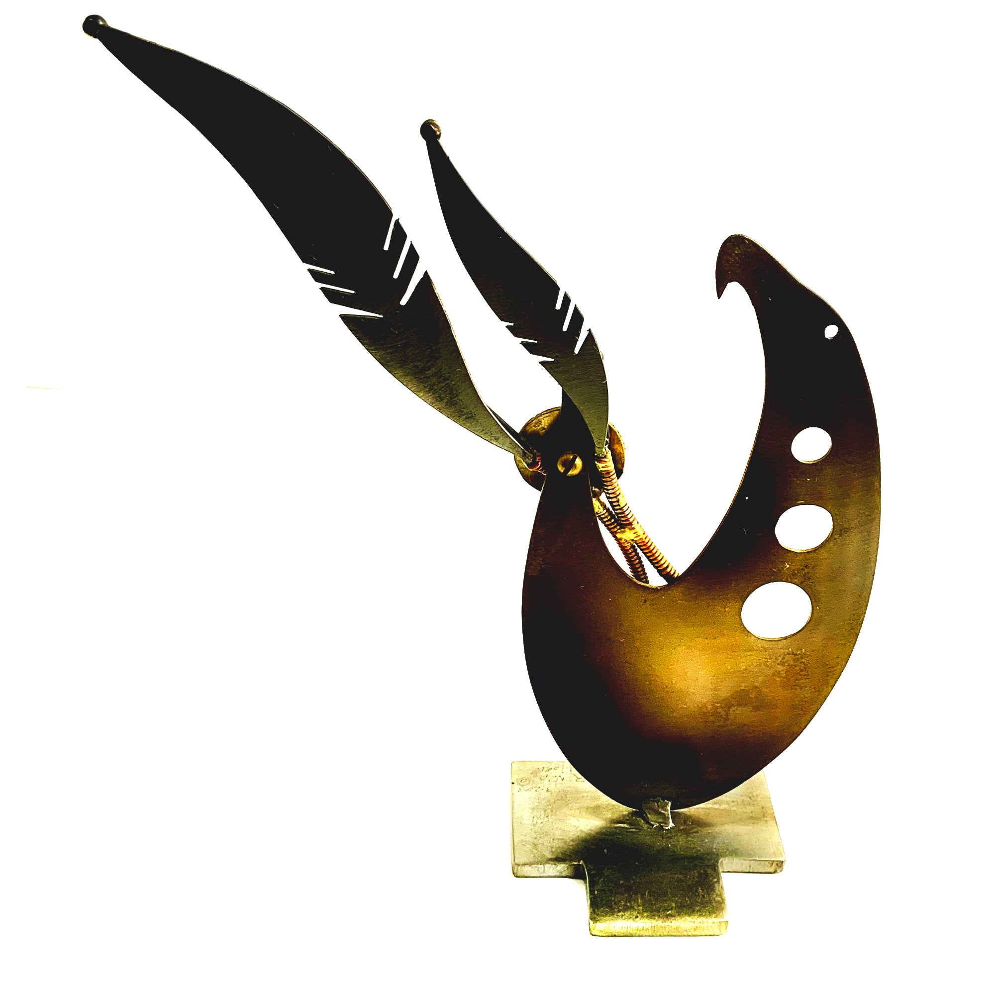 Lorenzo Hogue - Original "Falling Star" Eagle Sculpture