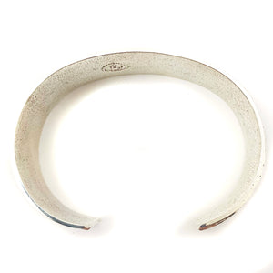 SOLD Ric Charlie - Sterling Silver Tufa Cast Monument Valley Night Scene Bracelet