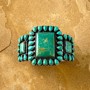 Anthony Skeets Cluster Turquoise Bracelet